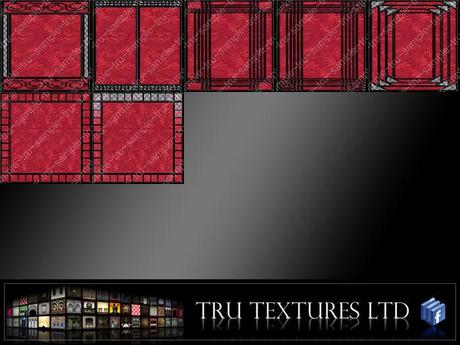 Second Life Marketplace - 23440: 22 x Semi Transparent Red Print Asian ...