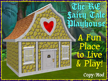 RE Fairy Tale Playhouse - Yellow Stone - A Fun Home For Kids of all Ages!
