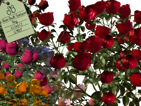 Second Life Marketplace - SB2 ROSE BUSH TEXTURES