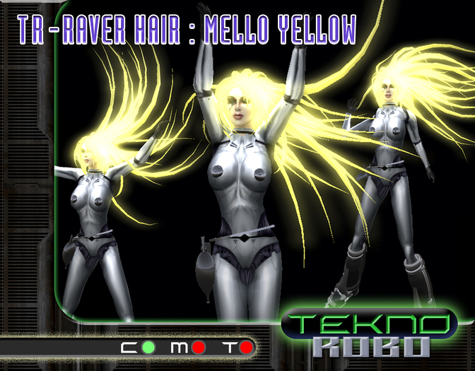 *TR - RAVER HAIR - MELLOW YELLOW
