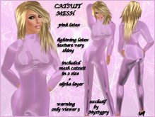 catsuit mesh latex pink fetish shiny