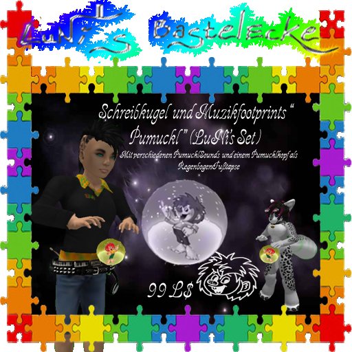 Schreibkugel und MuzikFootprints "Pumuckl" (LuNis Set) (Micro)