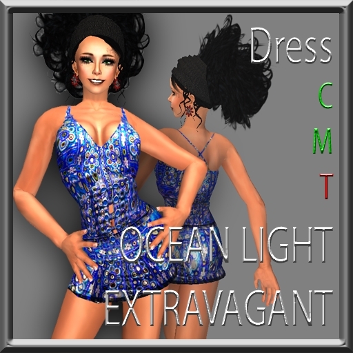 EXTRAVAGANT dress ocean light blue