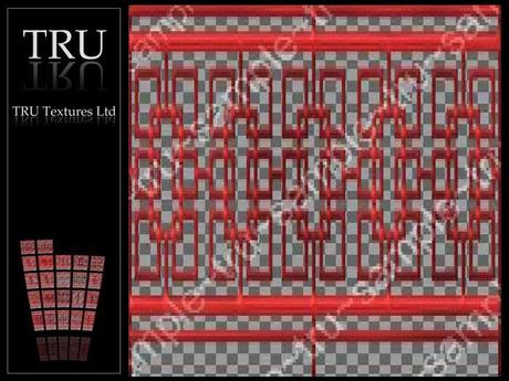 Iron Rails Texture Second Life Marketplace - 24239: 22 x Seamless Red Painted Wrought Iron ...