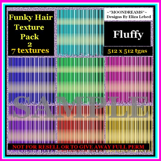 Funky Hair 2 Fluffy Texture Pack
