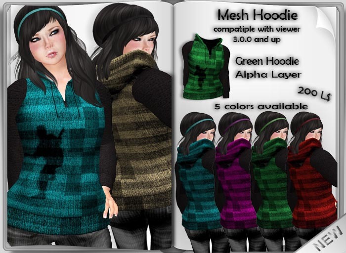 CoG Design -MESH- HOODIE GREEN
