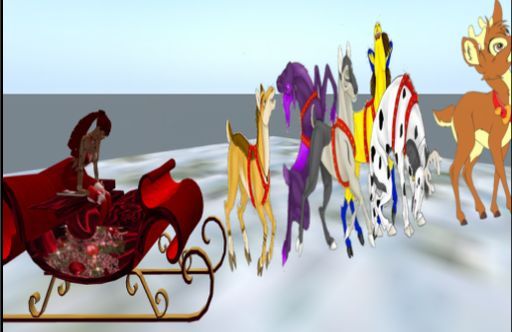 Christmas Rudolph Sleigh Rides