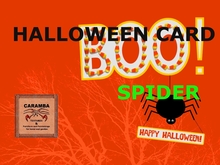 Halloween card Spider