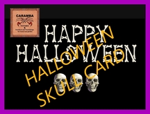 Halloween skull card