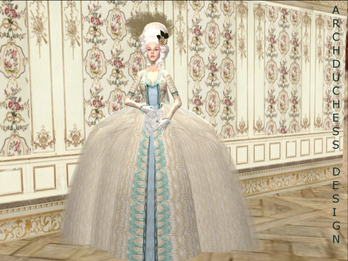 Perles Origines Robe a la Francaise