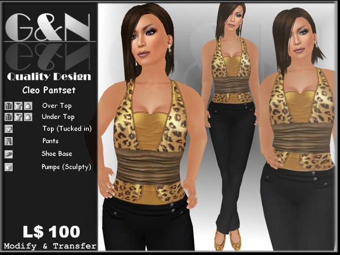 G&N Quality Design Cleo Pantset (Copy Version)