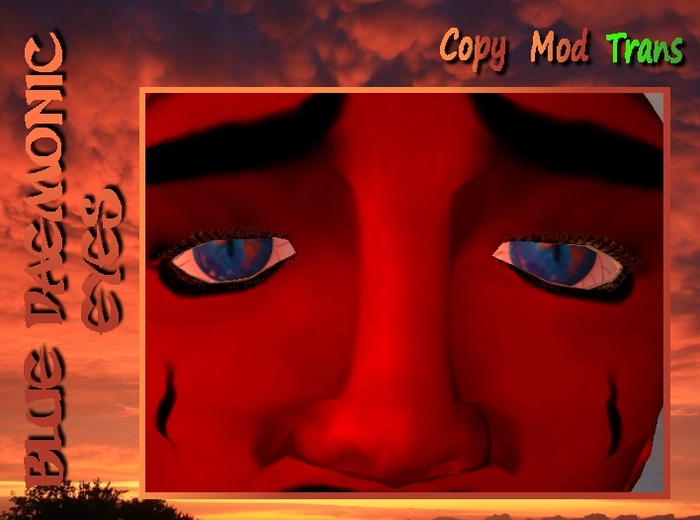 blue daemon eyes