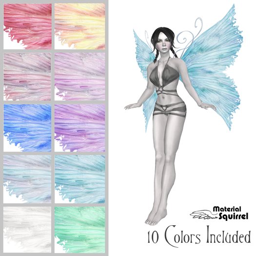 Morgana Wings - Ten Color Pack - Flexi Scripted Fairy Wings
