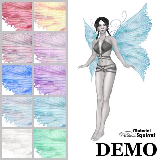 Morgana DEMO Wings - Flexi Scripted Fairy Wings by Material Squirrel