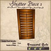 -TC- Shutter Piece 1 Clearance Priced