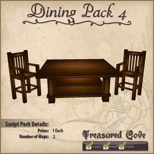 -TC- Dining Pack 4 Clearance Priced