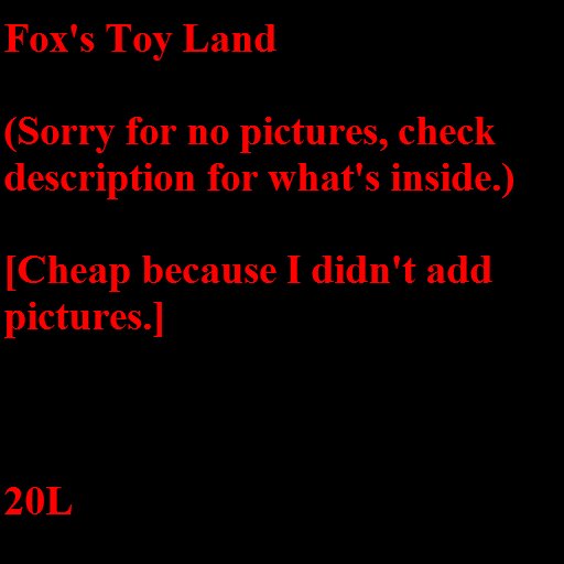 Fox's Toy Land (BOXED)