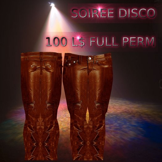 pantalon cuir cuivrer