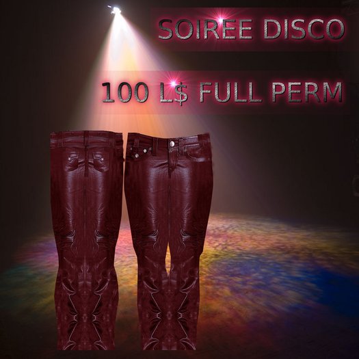 pantalon cuir rouge2