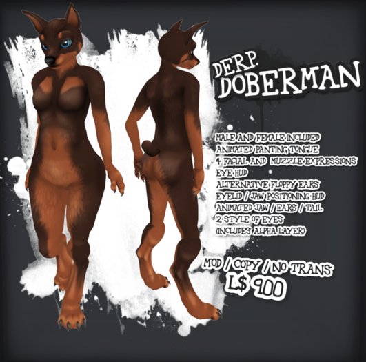 DERP. Doberman [Brown]