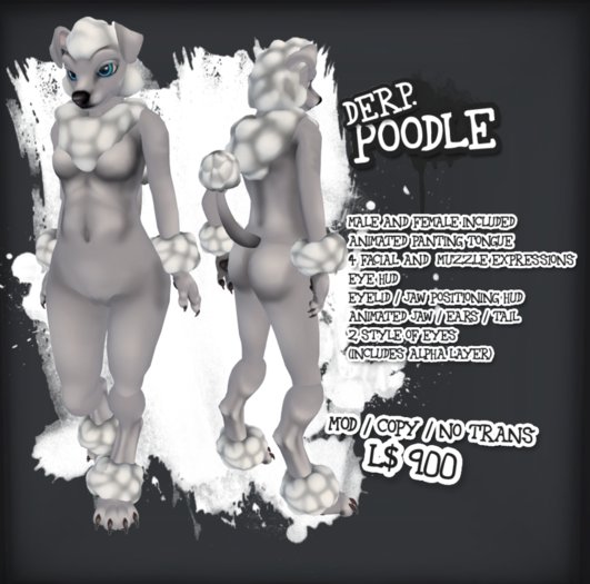 DERP. Poodle [White]