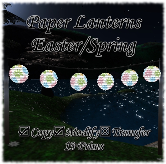 Paper Lanterns - Spring/Easter