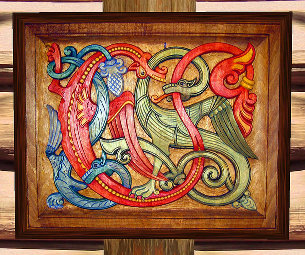 Skals Dragon Carving
