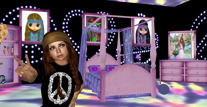 CHILDREN BEDROOM PEACE AND LOVE B&P 50% Off