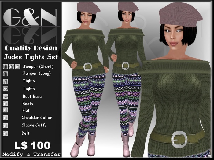 G&N Quality Design Judee Leggings Set (Copy Version)