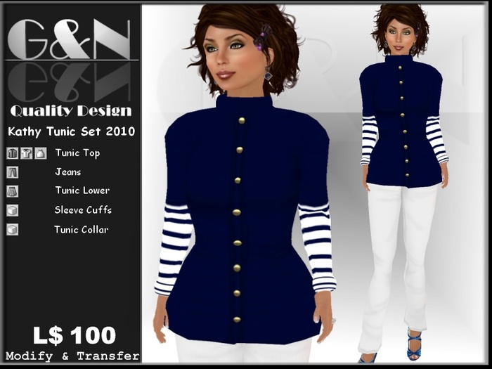 G&N Quality Design Kathy Tunic Set (Copy Version)