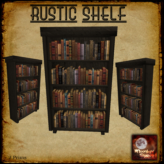 "Moon_Sha" Rustic Shelf