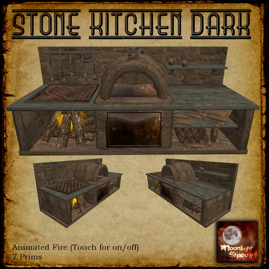 "Moon_Sha" Stone Kitchen Dark