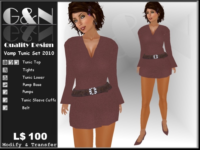 G&N Quality Design Vamp Tunic Set 