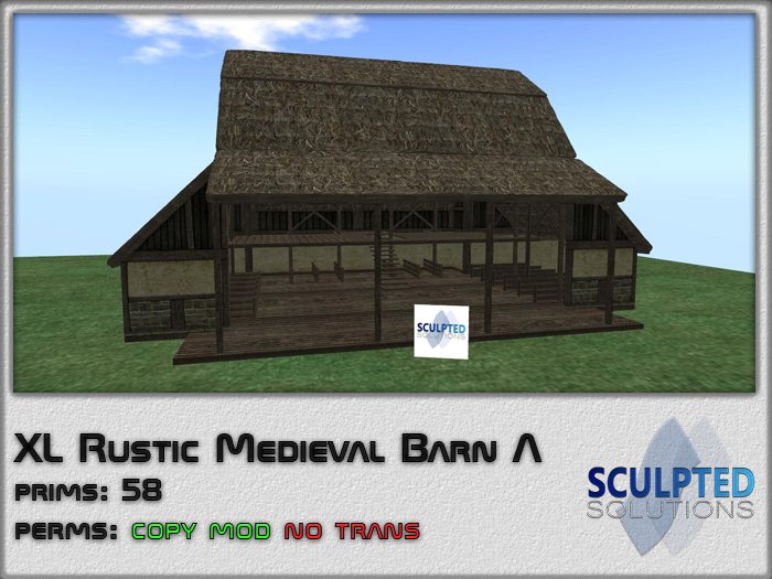 XL Rustic Medieval Barn A