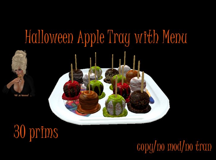 Halloween Apple Tray  with Menu