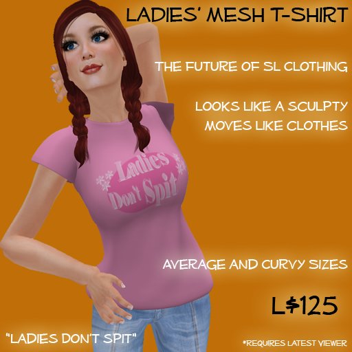 Mesh Spit T-shirts Female