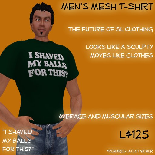 Mesh Shaved Mesh T shirts Male