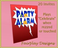 BOX OF 20 GENERIC MUSICAL INVITATIONS