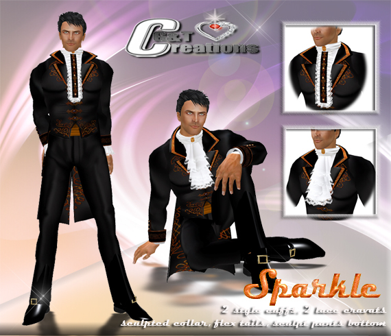 G&T creations Sparkle vintage lord tux costume gold with flex tails