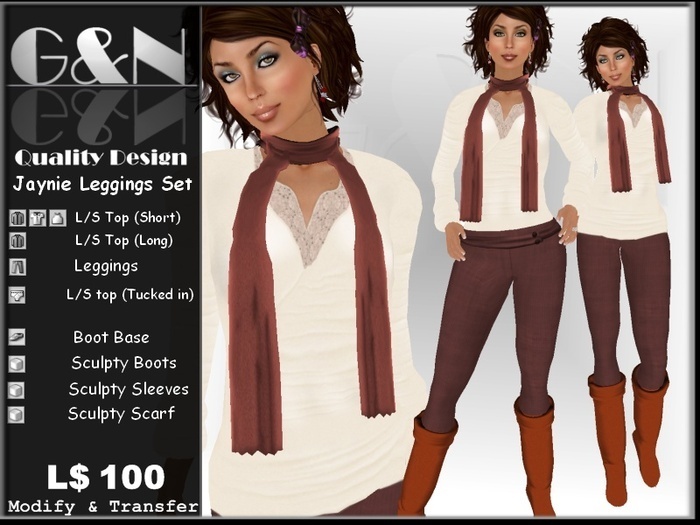 G&N Quality Design Jaynie Leggings Set (Copy Version)
