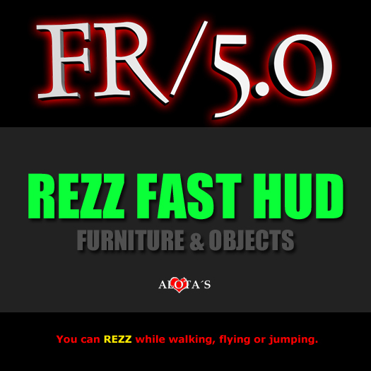 Multi Rezzer ------ FR / 5.0 - HUD REZZER - Furniture / Objects - Backpack or Hud. Drop Menu 