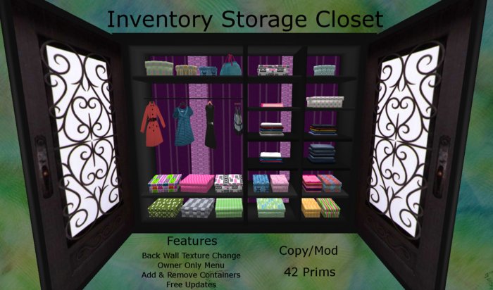 Inventory Storage Closet L42prims (50% Off) was 400L