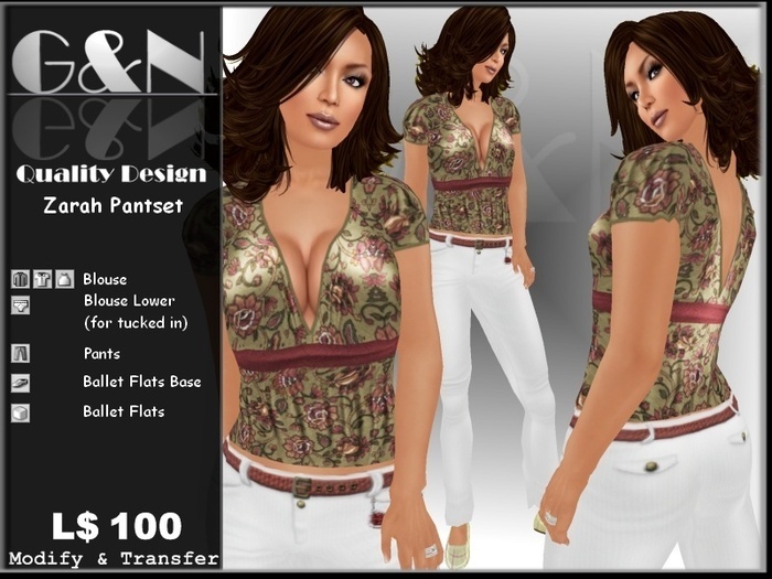 G&N Quality Design Zarah Pantset (Copy Version)
