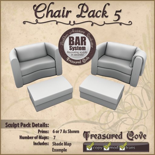 -TC- Chair Pack 5 Clearance Priced