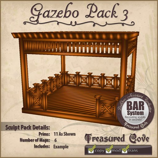 -TC- Gazebo Pack 3 Clearance Priced