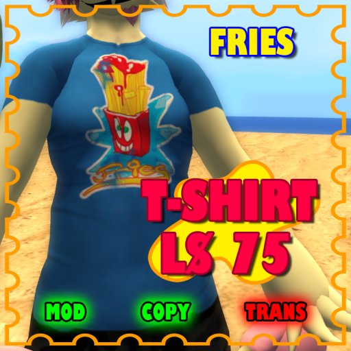 [ml] Fries Shirt - Blue