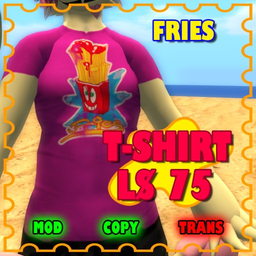 [ml] Fries Shirt - Pink