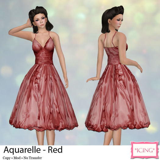 *ICING* Aquarelle - Red