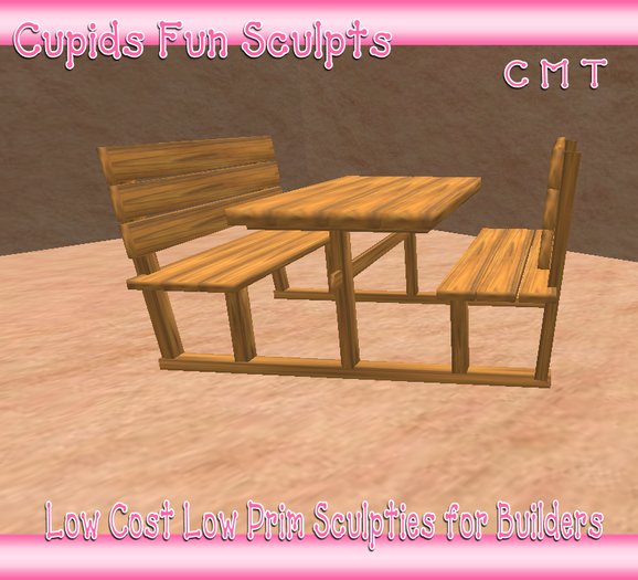 *CUPIDS* Fun Sculpts  Picnic Table