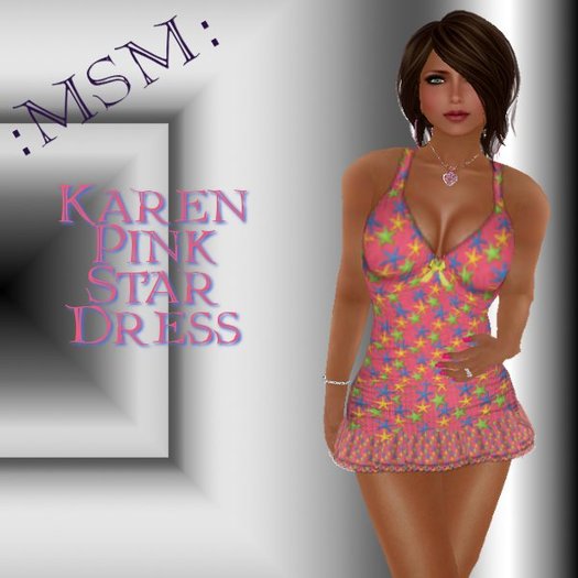 :MSM: Karen - Pink Star Dress